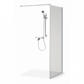 Dušo sienelė Brasta Glass EMA 895-908x2000 skaidrus stiklas 